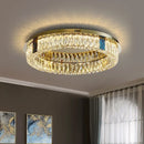 Axyaa Crystal Shell LED Ceiling Chandelier for Elegant Indoor Lighting