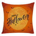 Axyaa Halloween Spider Pillowcase Black Castle Owl Thanksgiving Square Cushion Cover