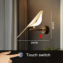 Axyaa Magpie Bird LED Wall Sconces for Home Indoor Decor
