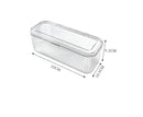 Axyaa Clear Makeup Sponge Holder Case with Lid & Organizer Box