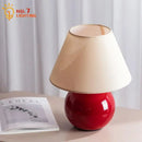Axyaa Chestnut Glass LED Table Lamp - French Medieval Design for Home Decor