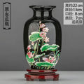 Axyaa Classic Jingdezhen Ceramic Vase with Base for Home Decor