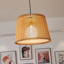 Axyaa Bamboo Chandelier: Nordic Style Ceiling Light for Home Decor
