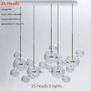 Axyaa Glass Bubble Ball LED Pendant Chandelier for Home Decor Lighting