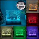 Santa Claus 3D Illusion Night Light by Axyaa - LED Desk Lamp for Christmas Decor