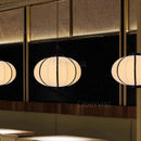 Axyaa Danish Pendant Light: Rustic Fabric Ufo Lampshade for Living Room & Dining Room