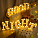 LED Night Light Alphabet Letter Number Lamp Luminous for Home Decor Axyaa