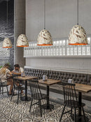 Axya Metal Pendant Chandelier for Kitchen Coffee Shop Bar, Handmade Nordic Style