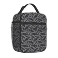 Axyaa Insulated Goth Bats Lunch Bag: Reusable Waterproof Thermal Cooler Tote