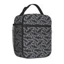 Axyaa Insulated Goth Bats Lunch Bag: Reusable Waterproof Thermal Cooler Tote