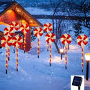 Axyaa Solar Christmas Tree Candy Ground Lights: Holiday Lawn Decor, Ambiance Lighting