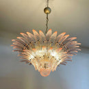 Axyaa Glass Monola Loft Chandelier: Luxury, Modern, Simple Design for Villa Living Room