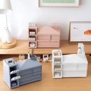 Axyaa Desk Organizer with Drawer - Large Capacity Stationery Storage Box