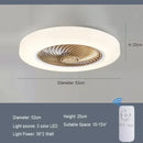 Axyaa Smart Ceiling Fan Light with Retractable Blades - Silent & Colorful