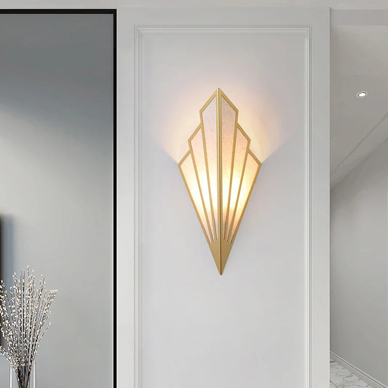 Nordic Fan-Shaped LED Wall Lamp for Home Decor by Axya