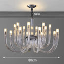 Axyaa Luxury Crystal Pendant Chandelier for Living & Dining Room