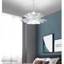 Axyaa White Acrylic LED Chandelier for Modern Nordic Bedroom and Living Room
