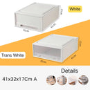 Axyaa Clear Plastic Drawer Organizer Boxes for Wardrobe Storage and Organization