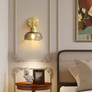Axyaa Japanese Style Copper Glass LED Wall Lamp for Home Decor
