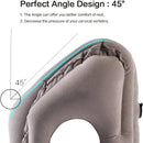 Axyaa Inflatable Travel Pillow: Portable Chin Support Neck Pillow for Restful Naps