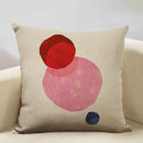 Axyaa Geometric Lines Pattern Art Decoration Cushion Cover 45x45cm Linen