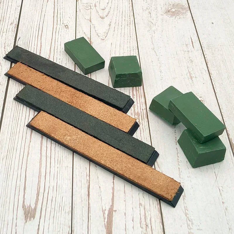 Axya Leather Honing Strop with Polishing Paste for Knife Sharpening Machine
