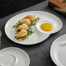 Axyaa Ceramic Spiral Dinner Plate - Molecular Cuisine Specialty Tableware