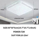 Axyaa Diamond LED Ceiling Light: White/Warm Light for Modern Home Decor