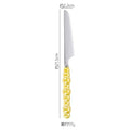 Axyaa Pearl Byen Ceramic Handle Cutlery Spoon Fork Set
