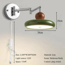 Axyaa French Retro Swing Arm Wall Lamp - Cream Style, Bedroom Bedside, Wiring-Free