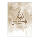 Islamic Mosque Landscape Art Wall Canvas Painting Morocco Prints for Living Room Decor by Axyaa