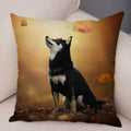 Siberian Husky Pillowcase - Axyaa Pet Sofa Cushion Cover, Decorative Dog Print