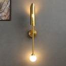 Axyaa Golden Metal LED Wall Lamps for Bedroom & Living Room Wall Decor