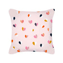 Axyaa Happy Valentine's Day Pink Pillowcase - Cute Square Cushion Cover