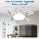 Axyaa Creative Drone Ceiling Fan Light Remote Control E27 Quiet Bedroom Decor