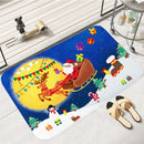 Axyaa Home Christmas New Year Decor Door Mat Bedroom Kitchen Floor Carpet