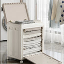 Axyaa Laundry Storage Box with Rollers & Large Capacity for Home Organization