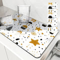 Axyaa Cartoon Girl Stars Polka Dots Kitchen Table Mats
