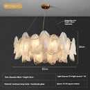Axyaa Glass Chandeliers LED Hanging Lamps for Wedding Party Villa Staircase Lighting