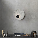 Axyaa LED Resin Wall Lamps - Nordic Modern Creative Round Wall Light for Bedroom