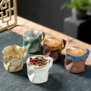 Axyaa Ceramic Coffee Cups Retro Coarse Pottery Creative Mugs Office Gifts Decoration