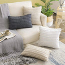 Cotton Linen Cushion Cover Set by Axyaa: Soft, Decorative Pillowcase for Living Room Sofa