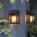 Axyaa Solar Wall Light Outdoor Waterproof Pathway Fence Lamp Yard Decoration
