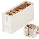 Axyaa Foldable Closet Storage Box Organizer for Underwear, Socks, and Wardrobe Gaps