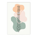 Axyaa Human Anatomy Skeleton Canvas Wall Art for Medical Office Decor