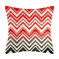 Axyaa Black Red Geometric Abstract Cushion Cover for Stylish Home Decor