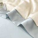 Axyaa Embroidered Washed Silk Bedspread | Luxury Summer Quilt & Comforter
