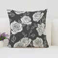Axyaa Roses Flowers Pillow Cover, 45x45, Living Room Cushions, Aesthetic Decor