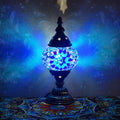Axyaa Turkish Mosaic Table Lamp: Handcrafted Vintage Art Deco Bedside Light
