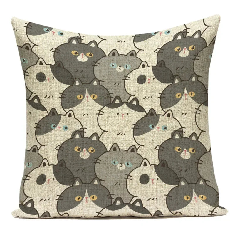 Axyaa Cartoon Pillow Cover: Cute Print Pillow Cover for Home, Bedroom, & Car